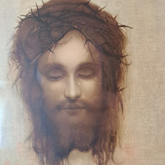 SOLD Jesus Picture With Opening Eyes - Picture 2 of 5